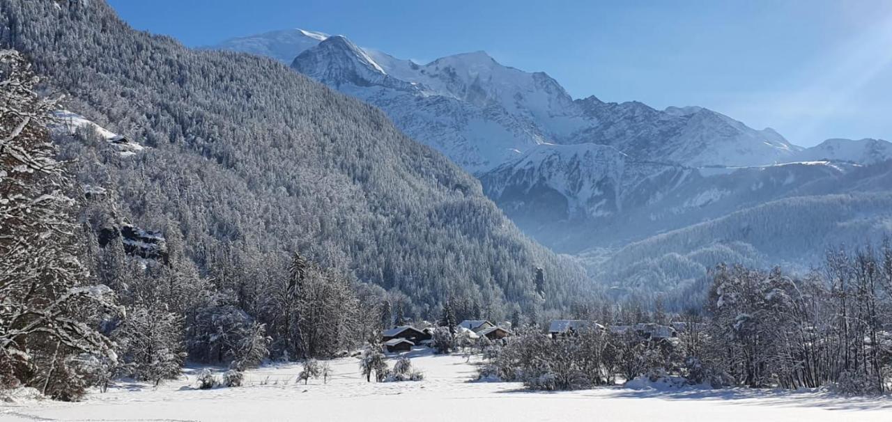 Magnifique Chalet Dans La Vallee De Chamonix Servoz Exteriör bild