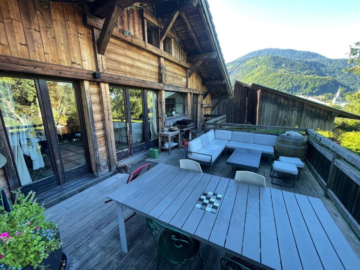 Magnifique Chalet Dans La Vallee De Chamonix Servoz Exteriör bild